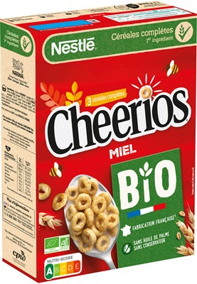 Cheerios Honey Organic Nestle - 375 gr