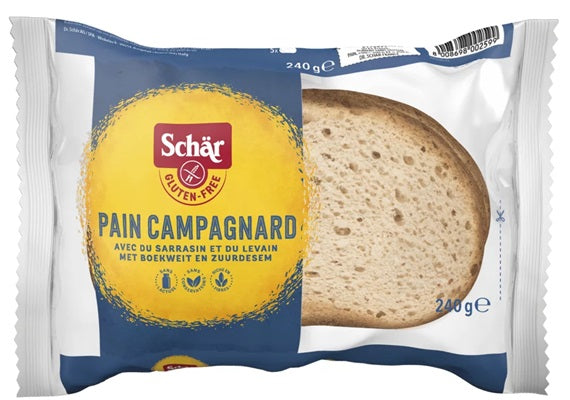 Gluten Free Buckwheat Flour Sliced Bread 8.4oz - Pain au Sarrasin Campagnard 240 gr