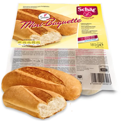 Gluten Free Duo Mini Baguettes  6.34 oz - 180 gr