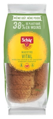 Gluten Free Wheat and Wholesome Sliced Bread 12.33 oz - Vital Pain Complet 350 gr