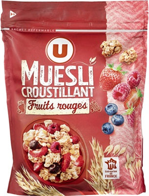 Crunchy muesli with red fruits - 500 gr