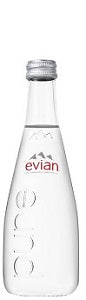 Evian Still Water Glass-Bottle 10 Pack 330ml - France S05