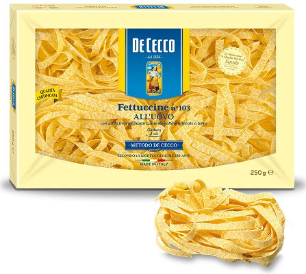 Fettucine Egg 103 Pasta De Cecco 250 gr