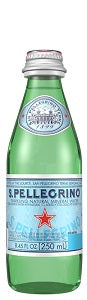 San Pellegrino Sparkling Water Glass-Bottle 6 Pack 250ml - Italy E04